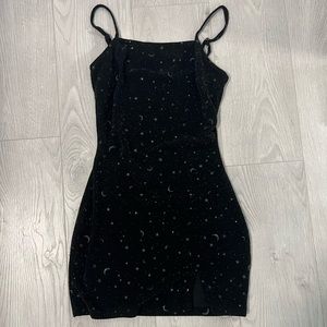 MINI SPARKLY MOON AND STARS DRESS